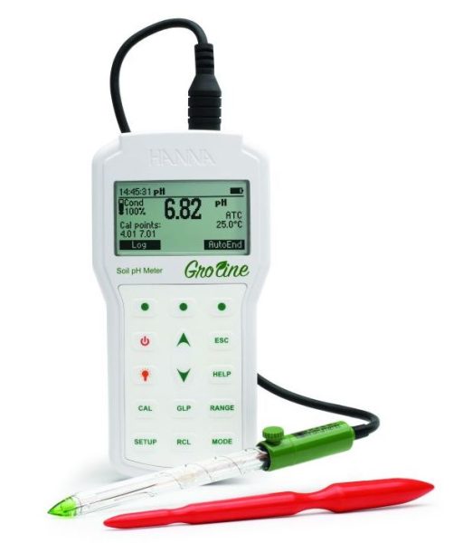 Testeur EC/°C pour sol avec sonde de pénétration - Groline - HANNA  Instruments